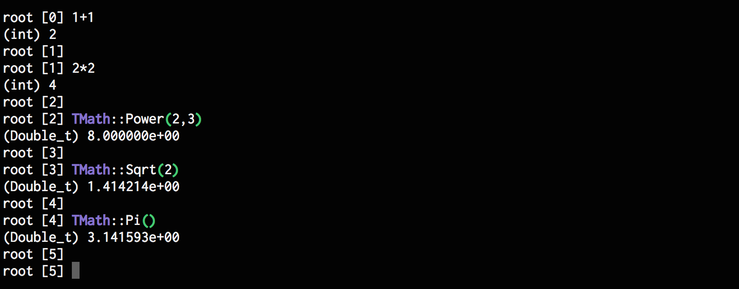 ROOTで電卓